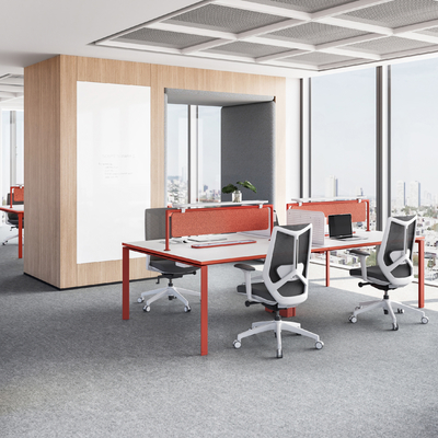 comprar MC3.0 Design elegante Estação de trabalho de escritório de 4 lugares com painéis de privacidade e pegboard online manufacture