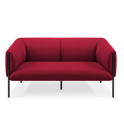 comprar Linhas limpas Tecido resistente Sofá de escritório moderno Sofá duplo Solução de assentos de lobby online manufacture