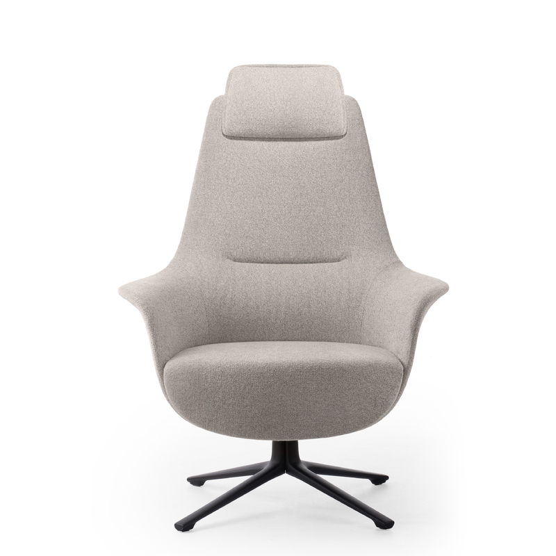 Modern Fabric Comfortable Supreme Seating Office Lounge Chair And Ottoman