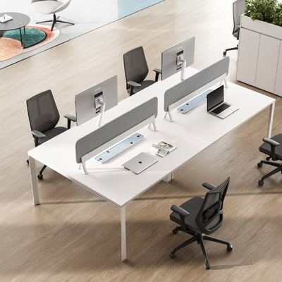 qualidade MC3.0 Escritório Estação de trabalho Mesa de escritório de 4 pessoas Design moderno com tela de escritório fábrica