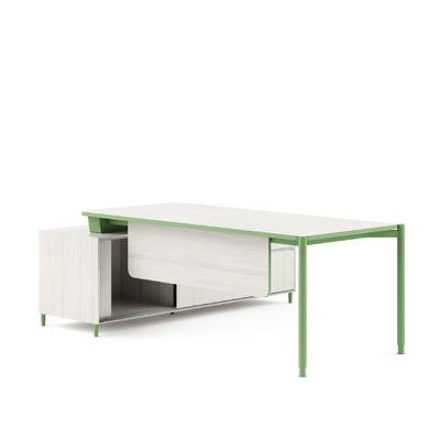 FLEX Design elegante e moderno Mesa de escritório executivo Mesa funcional de gerente de escritório